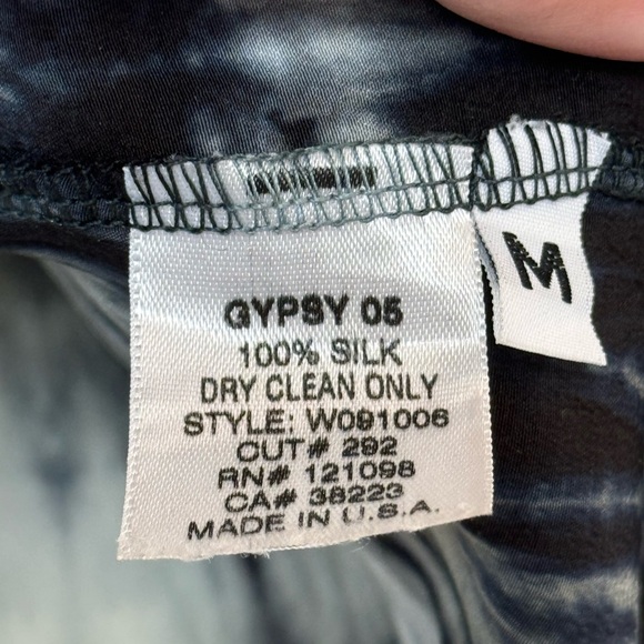 Women's silk tie-dye tank - Picture 2 of 3